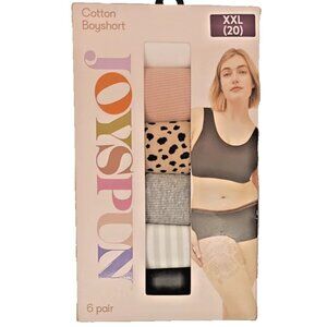 Joyspun Women's Cotton Boyshorts Underwear Size XXL 20